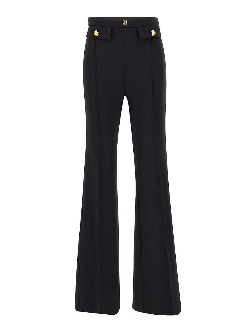 ELISABETTA FRANCHI Women's Trousers PA02546E2 110 Black