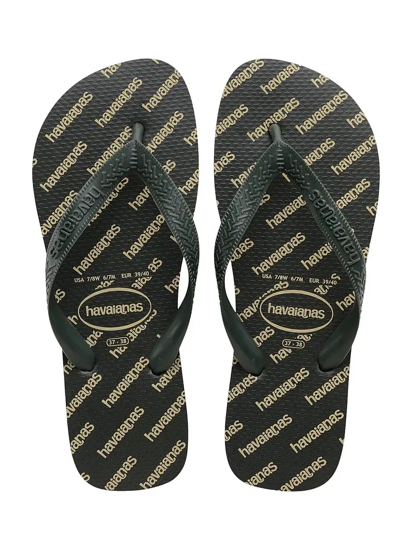 HAVAIANAS Men's Flip Flops Top logomania essential 4149891.4896 Green