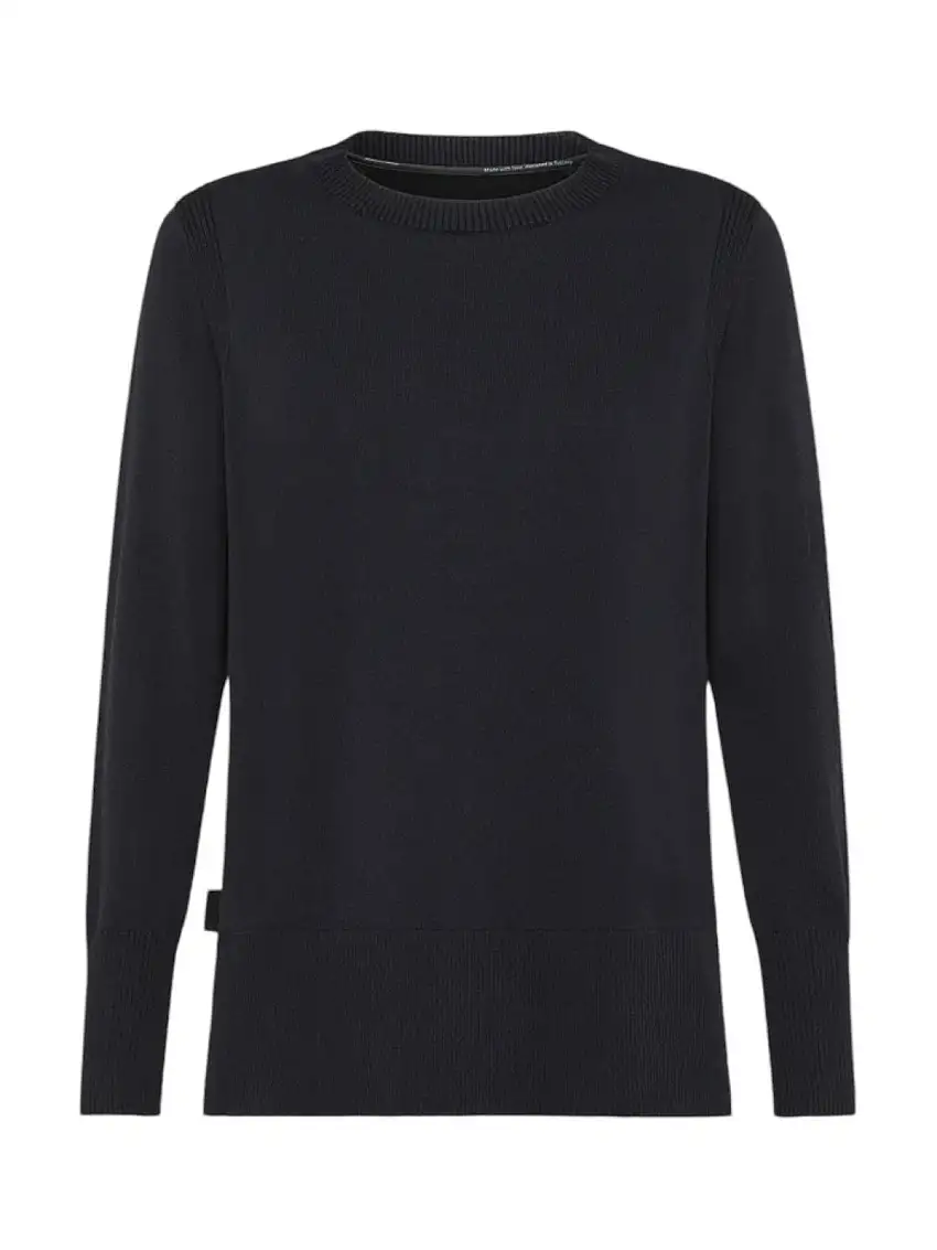 RRD Women's Sweater MAXELL COTTON ROUND WOM KNIT W24625 60 Blue