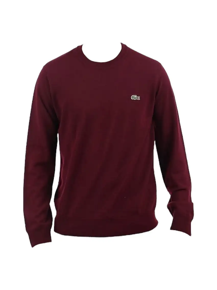 LACOSTE Men's Sweater AH3225 BZD Red