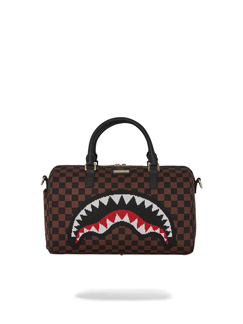 SPRAYGROUND Men's Duffel Bag KNIT SHARKS IN PARIS 2.0 DUFFLE 910D6840NSZ Brown