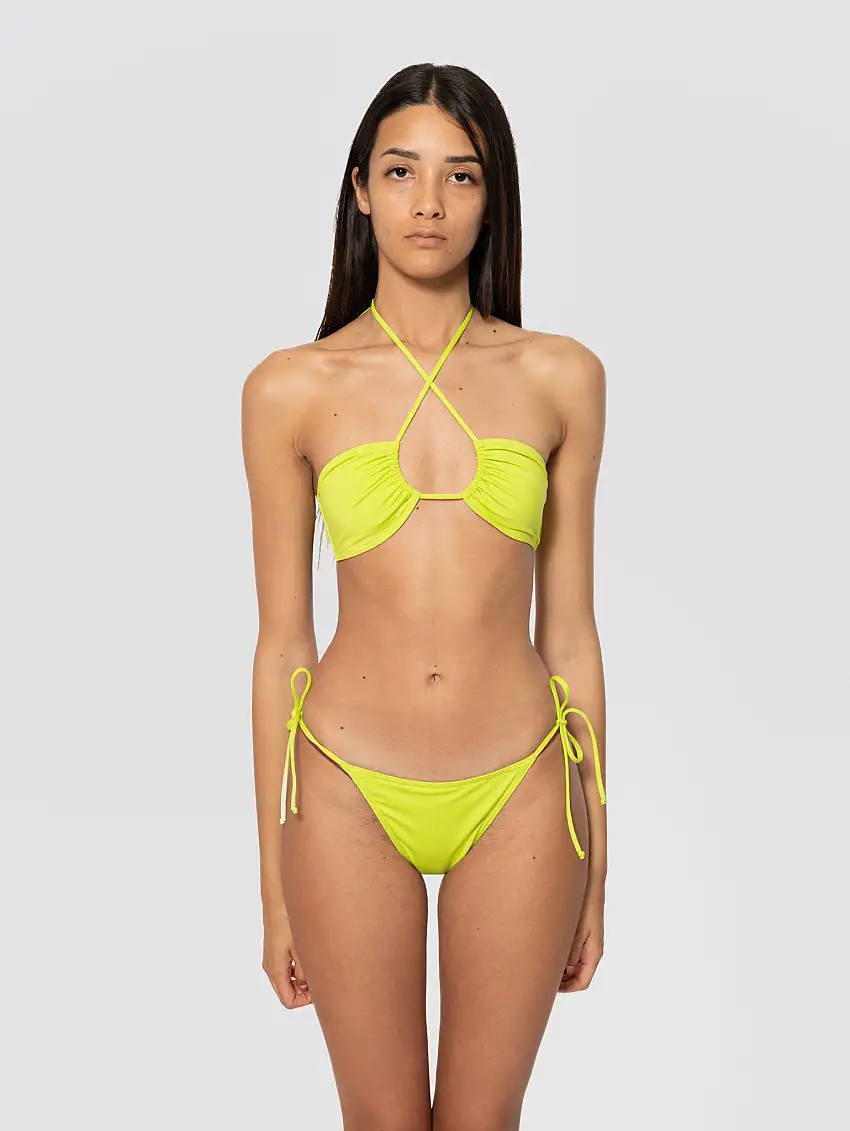 Top a Fascia con Spalline Dahlia Lime
