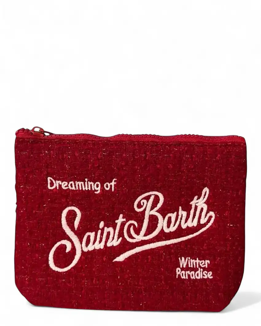 Pochette Tweed con Ricamo Logo - Aline MC2 Saint Barth