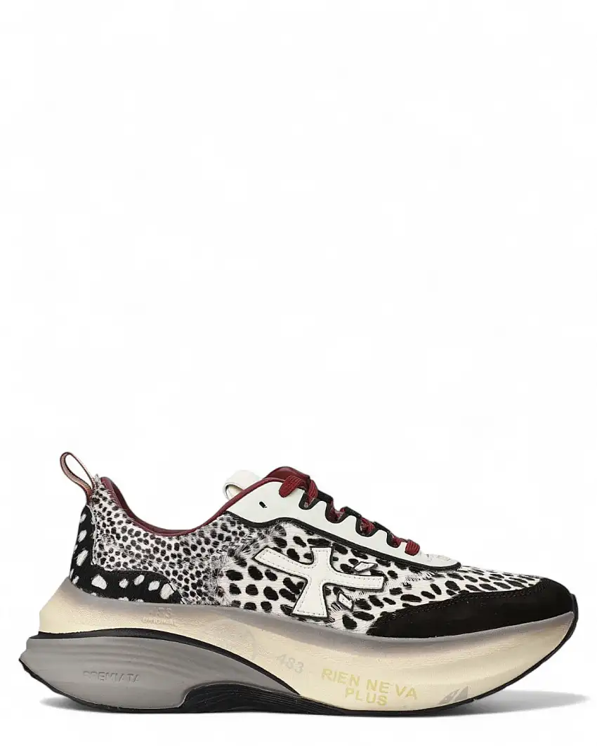 Sneakers Premiata Hill 7858 con Suola Rialzata