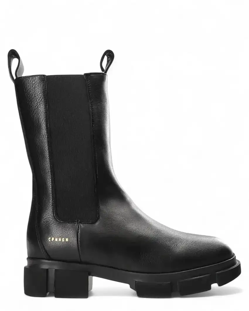 Stivaletti Chelsea Teddy in Pelle