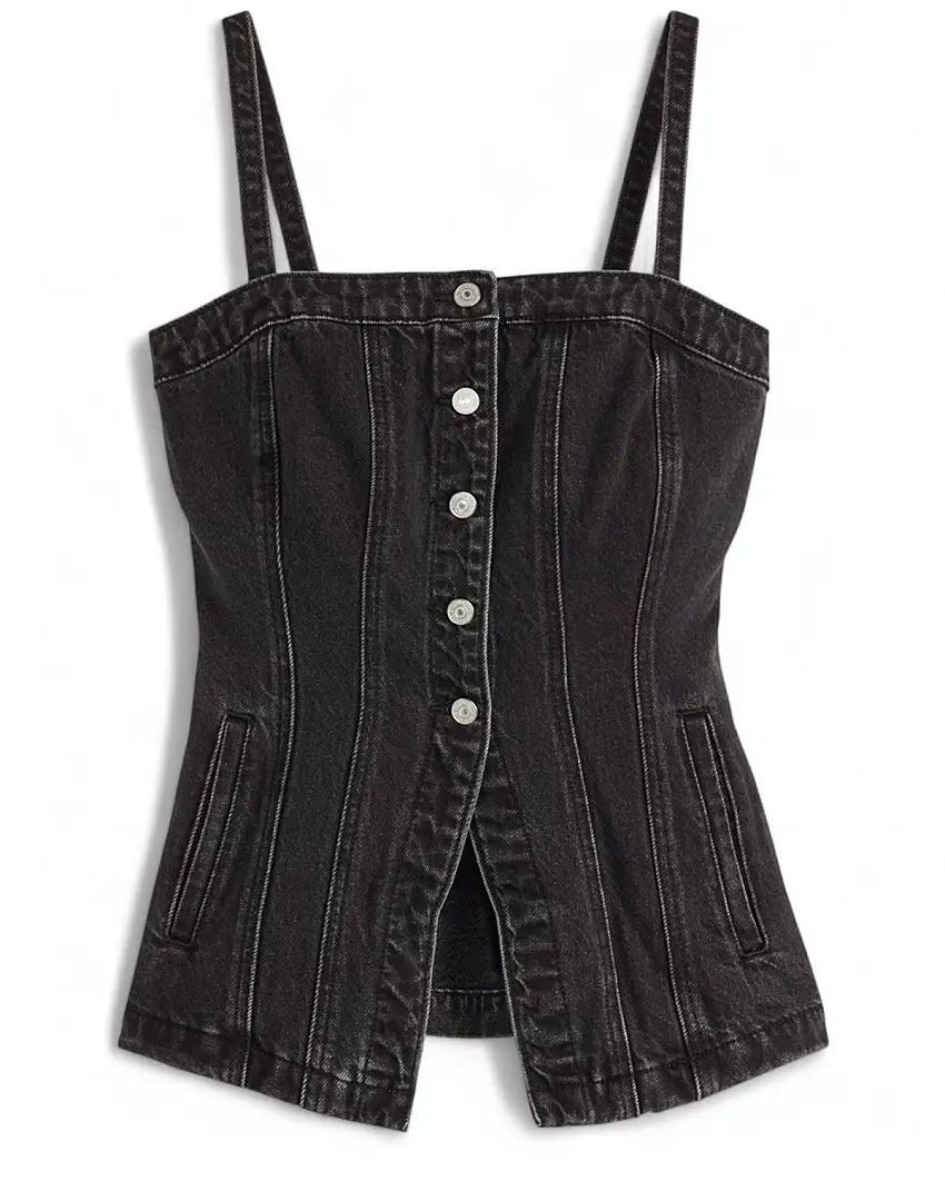 Bustier Slim Fit con Spalline Removibili