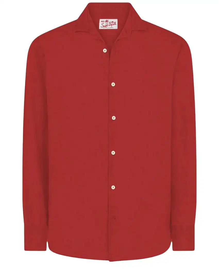 T-shirt Lino Uomo Bordeaux MC2 Saint Barth Pamplona