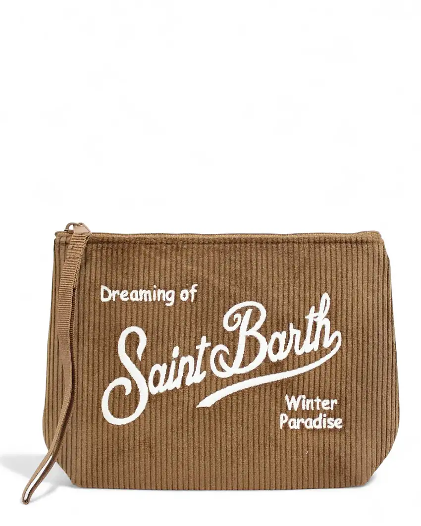 Pochette Aline Velluto a Coste con Logo MC2