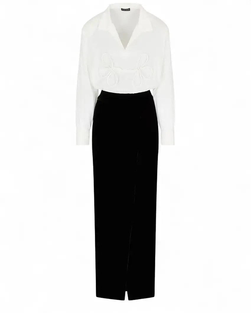 Abito Lungo ASV Jeu de Cartes | Eleganza effetto due pezzi