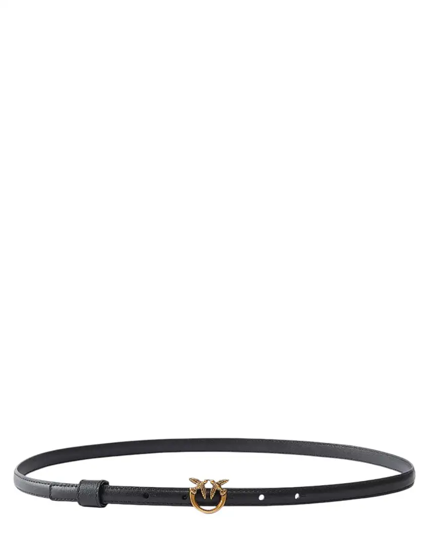 Cintura Sottile Pinko 1cm | Mini Fibbia Love Birds Diamond Cut