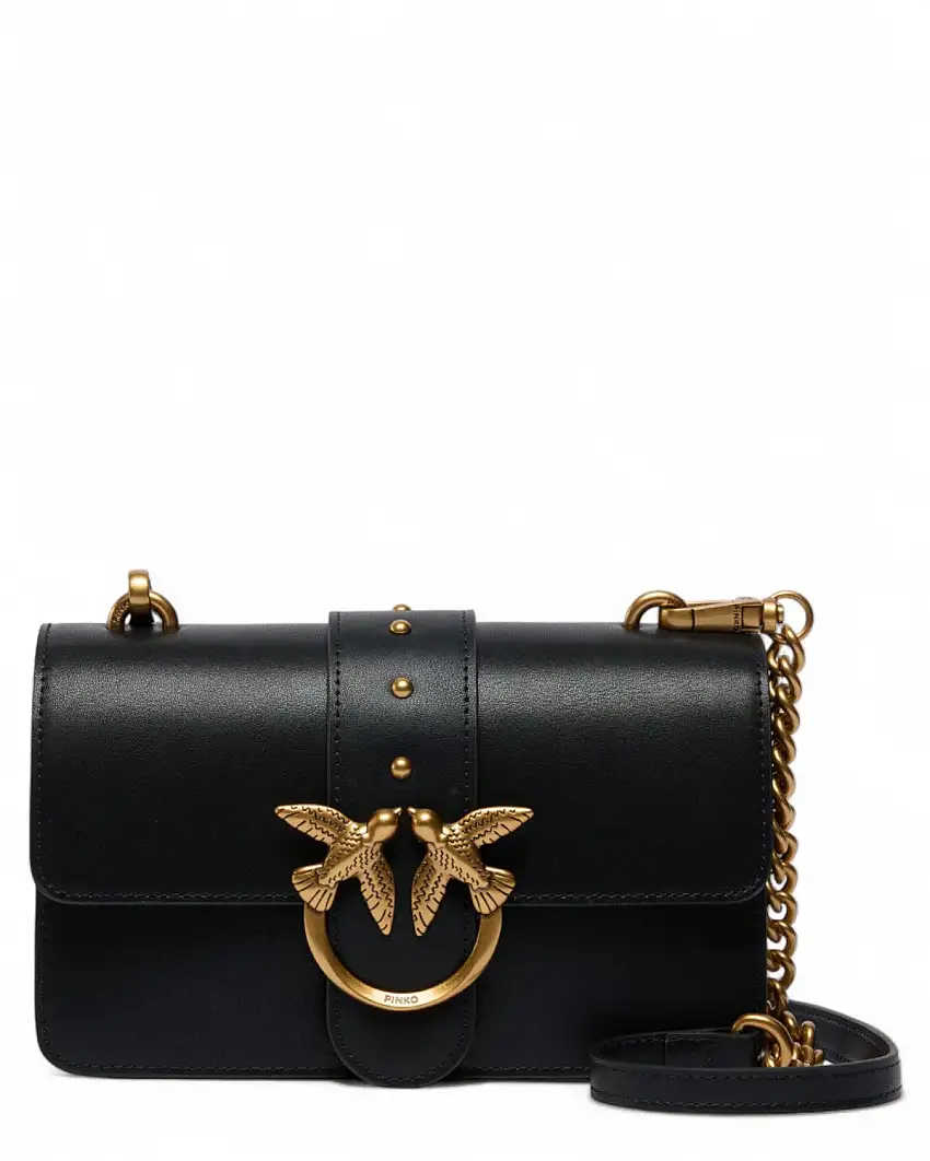 Love Bag Piccola Pelle con Tracolla Regolabile