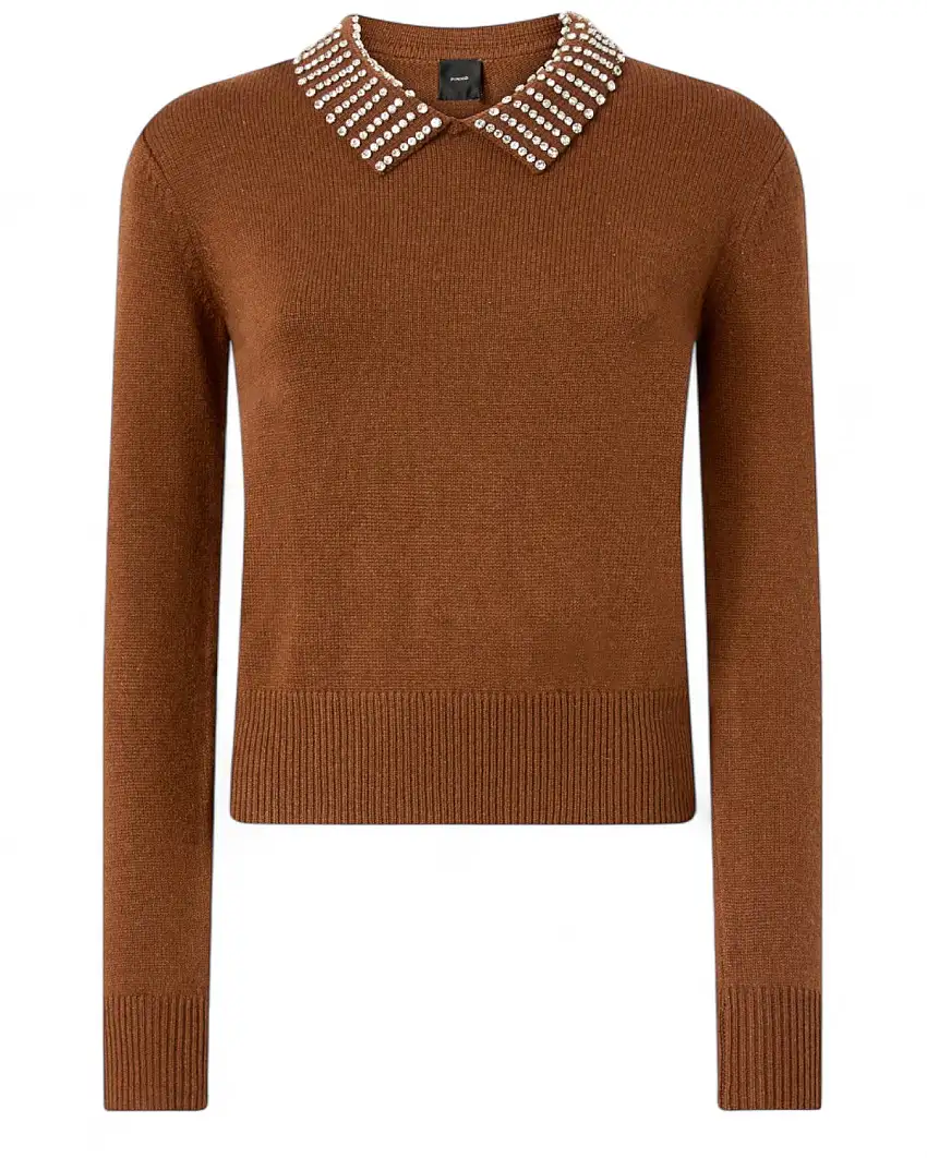 Maglia Polo con Strass - Eleganza e Comfort