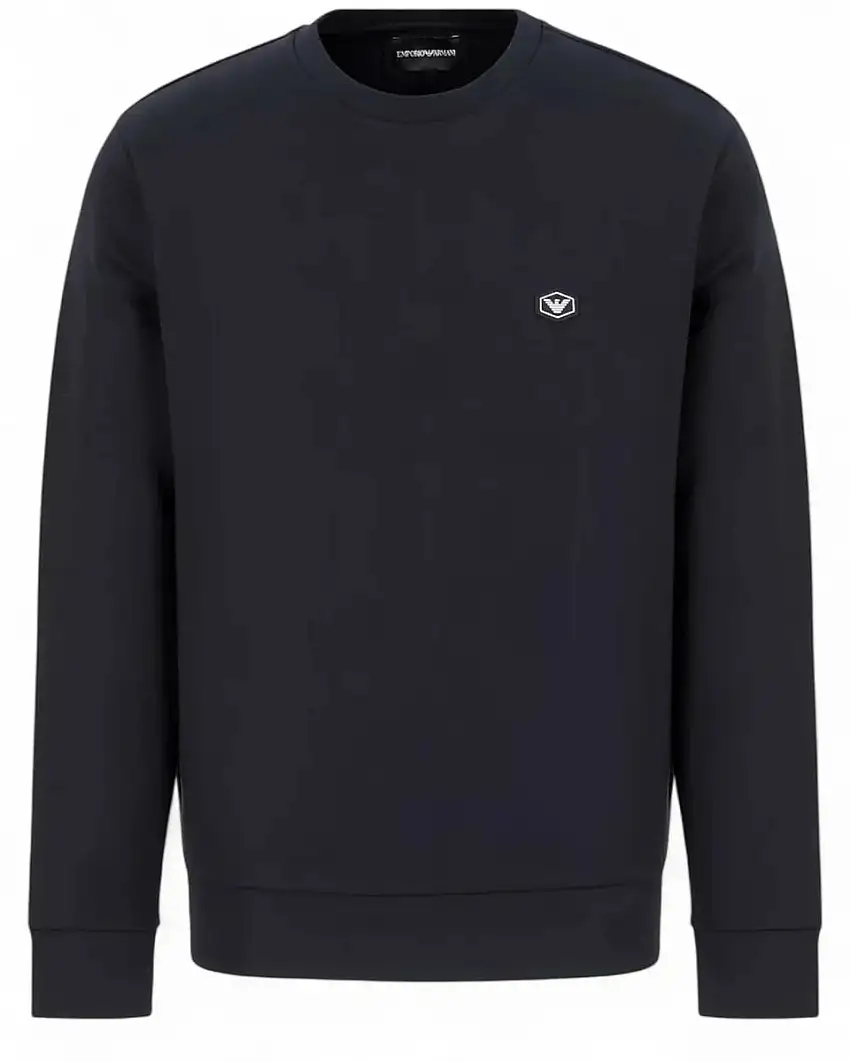 Felpa Girocollo Emporio Armani – Jersey con Micro Logo