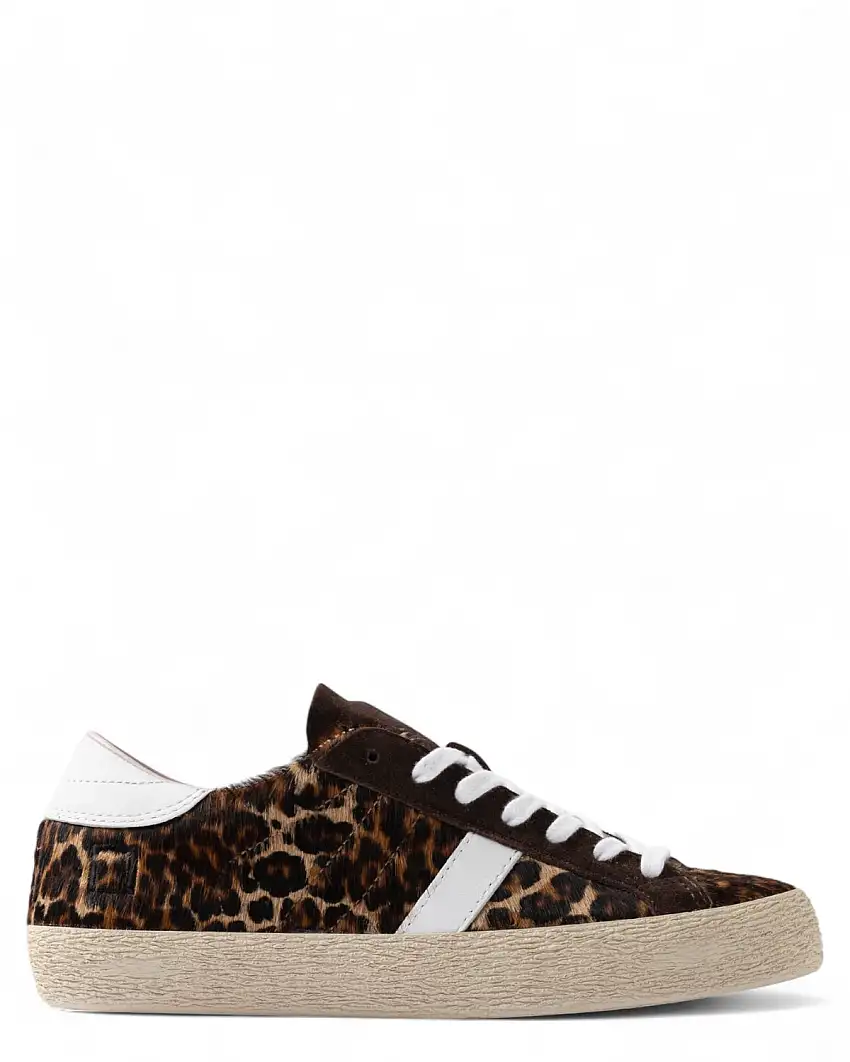 Sneakers D.A.T.E. Hill Low Leopard Brown Donna