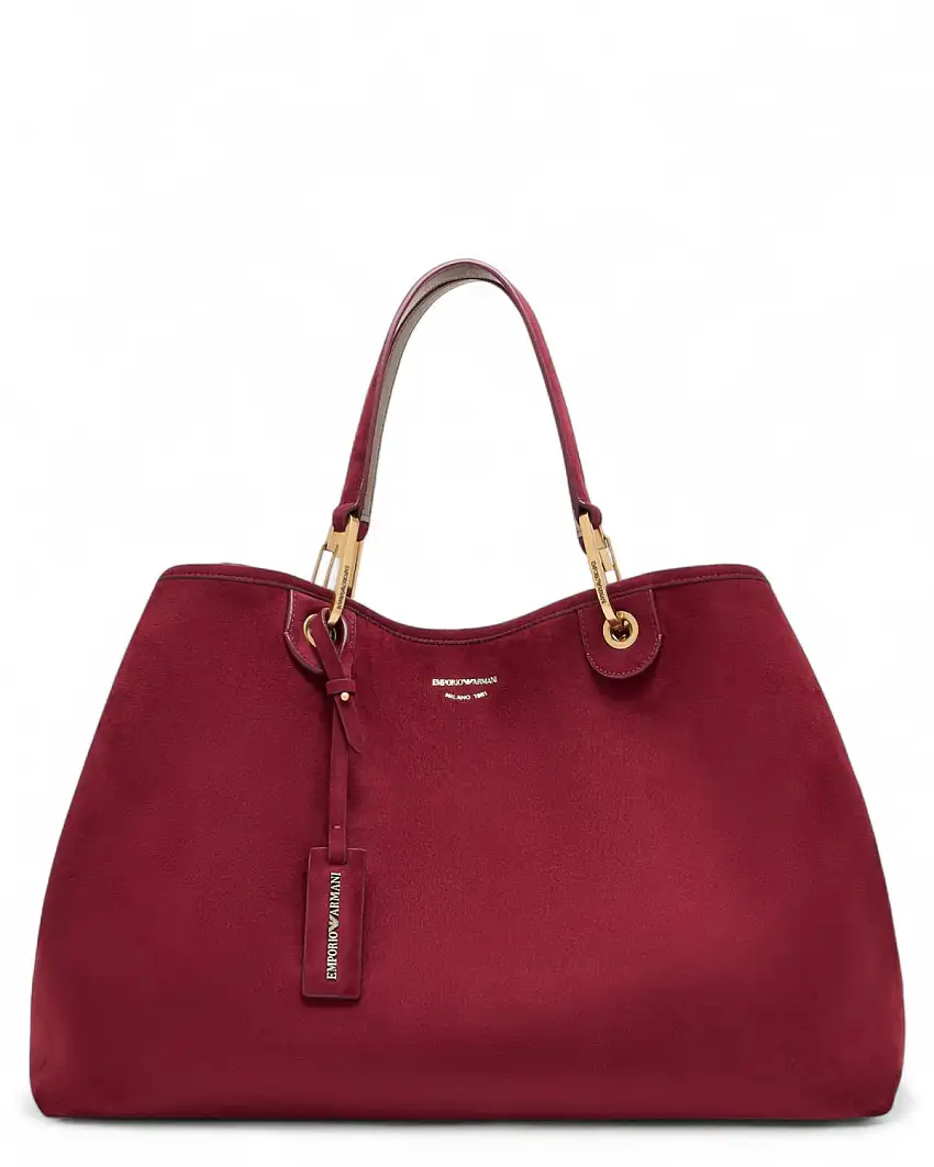 Borsa Emporio Armani MyEA Grande Simil Suede Rossa
