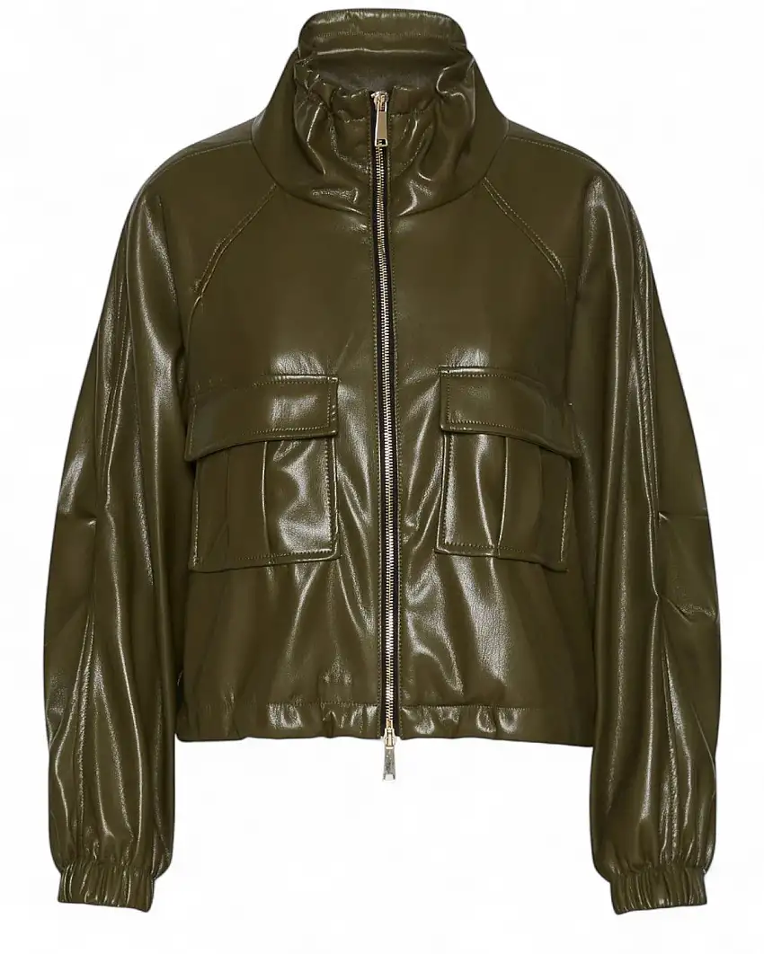 Marella Blouson in jersey spalmato con zip e coulisse | Vittorio Citro - Dal 1920