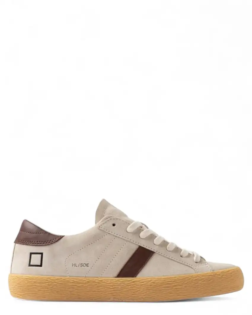 Sneakers Hill Low Suede Milk – Pelle Scamosciata Italiana e Comfort Rialzato