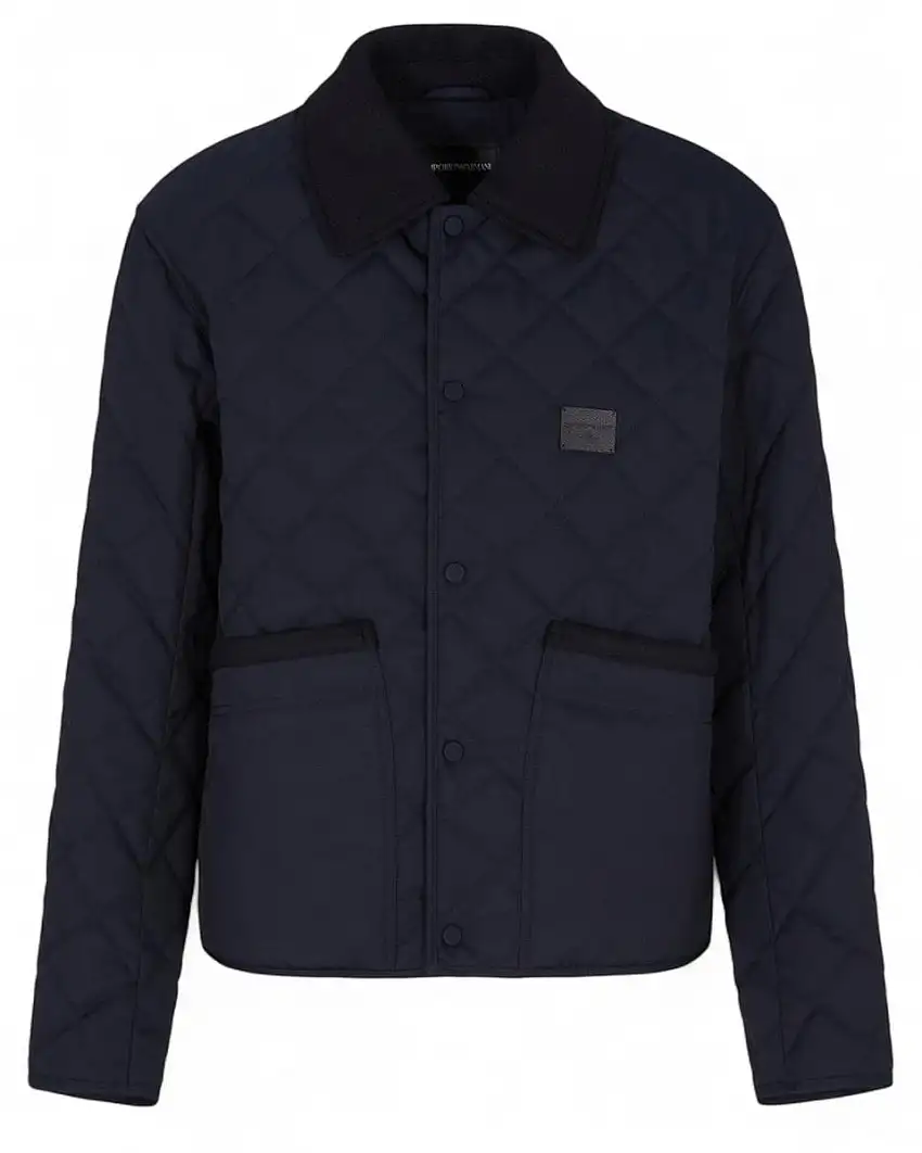 Blouson matelassé con flanella | Stile retrò e comfort