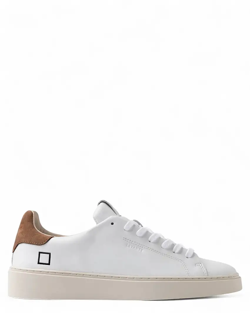 Sneakers D.A.T.E. Levante White-Brown Uomo in Pelle