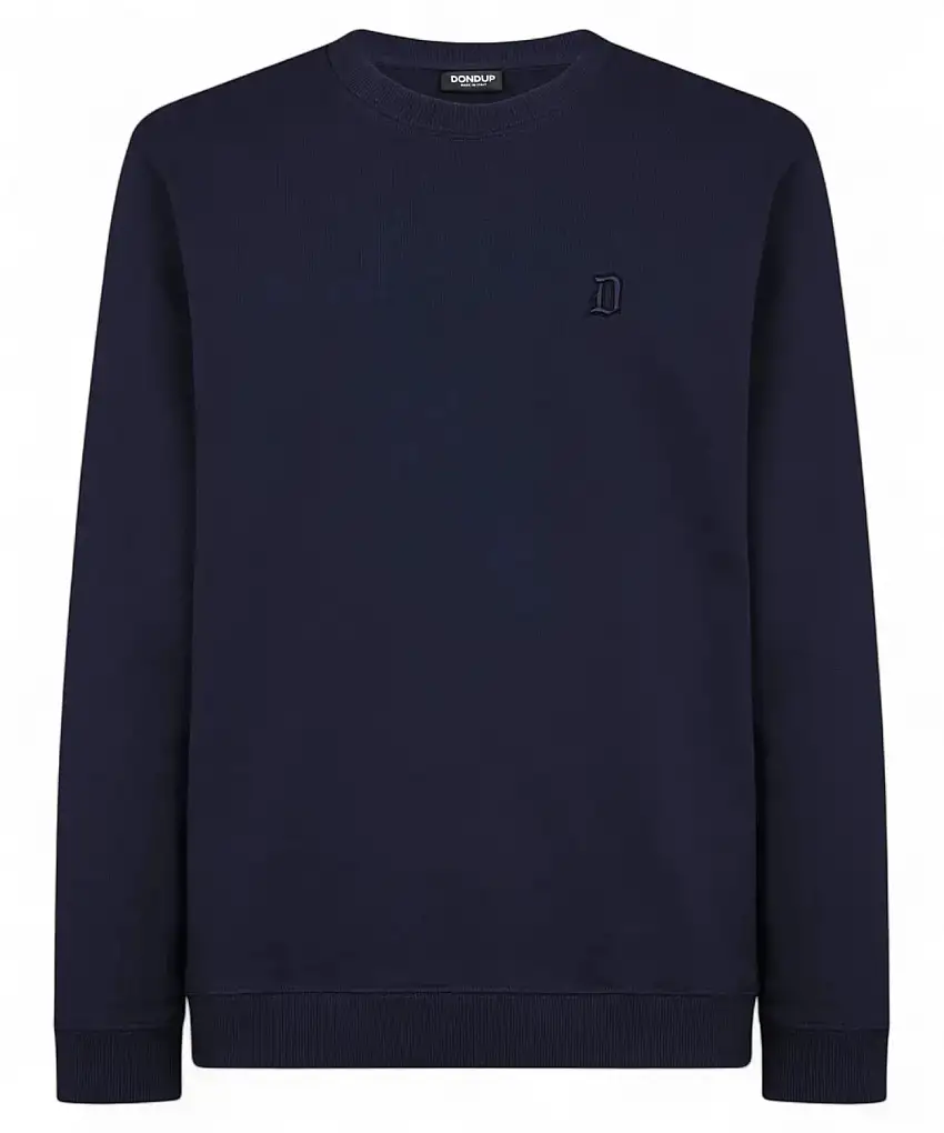 Felpa Cotone Logo Ricamato Dondup