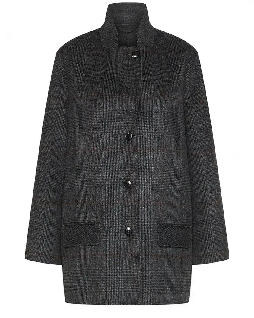 Giaccone Pura Lana Donna con Rever Richiudibile