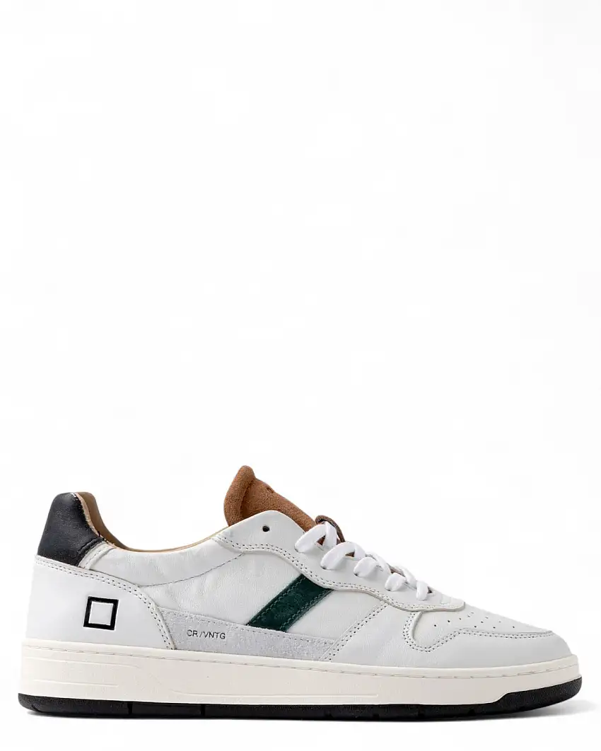Sneakers D.A.T.E. Court 2.0 White-Cuoio Uomo