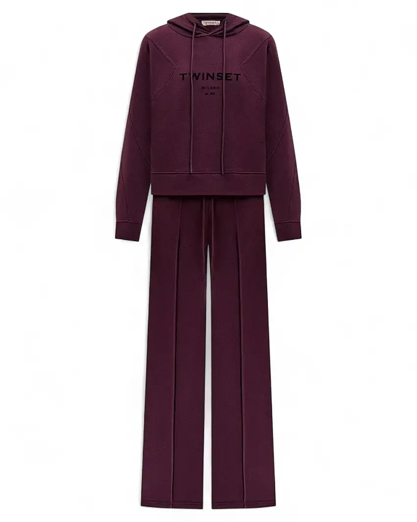 Tuta Twinset in Lana con Cappuccio – Maglieria Elasticizzata e Vestibilità Ampia