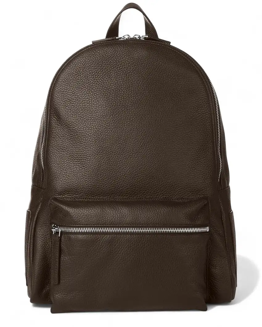 Zaino Laio Micron in pelle martellata con porta notebook e tablet