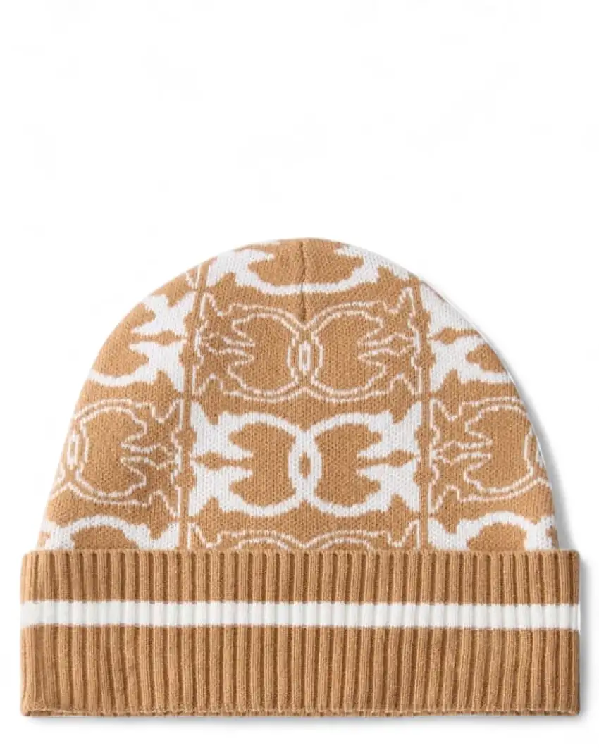 Cappello Lana Cashmere Pinko con Logo Love Birds