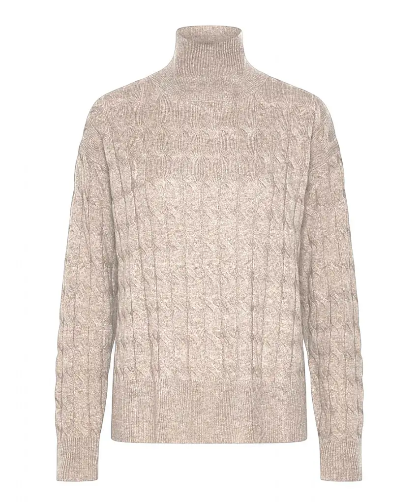 Maglione Aereo Dolcevita con Trecce - MARELLA