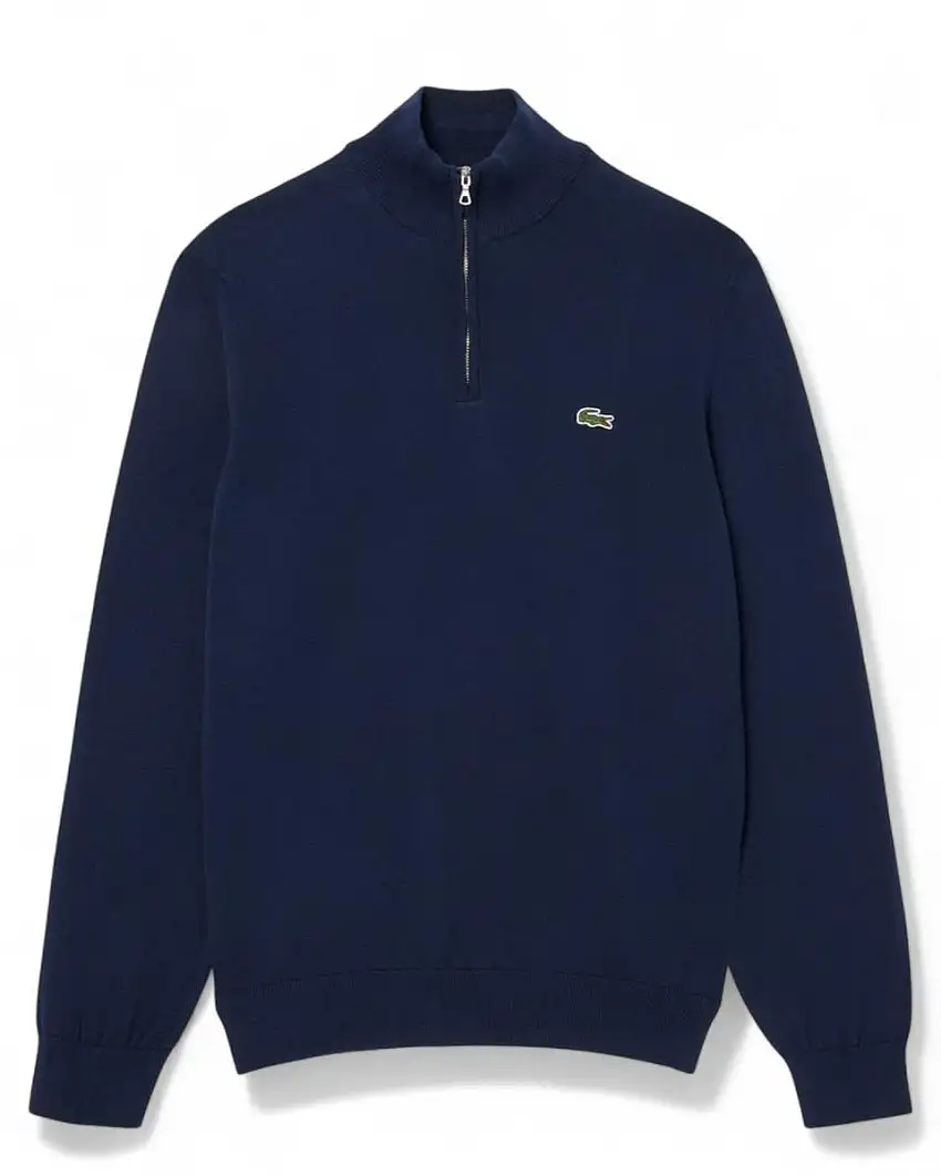 Pullover Lacoste Uomo | Cotone, zip e collo alto