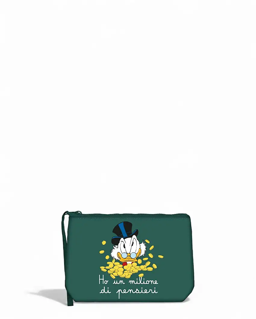 Pochette Aline con Stampa Logo e Zip Pratica