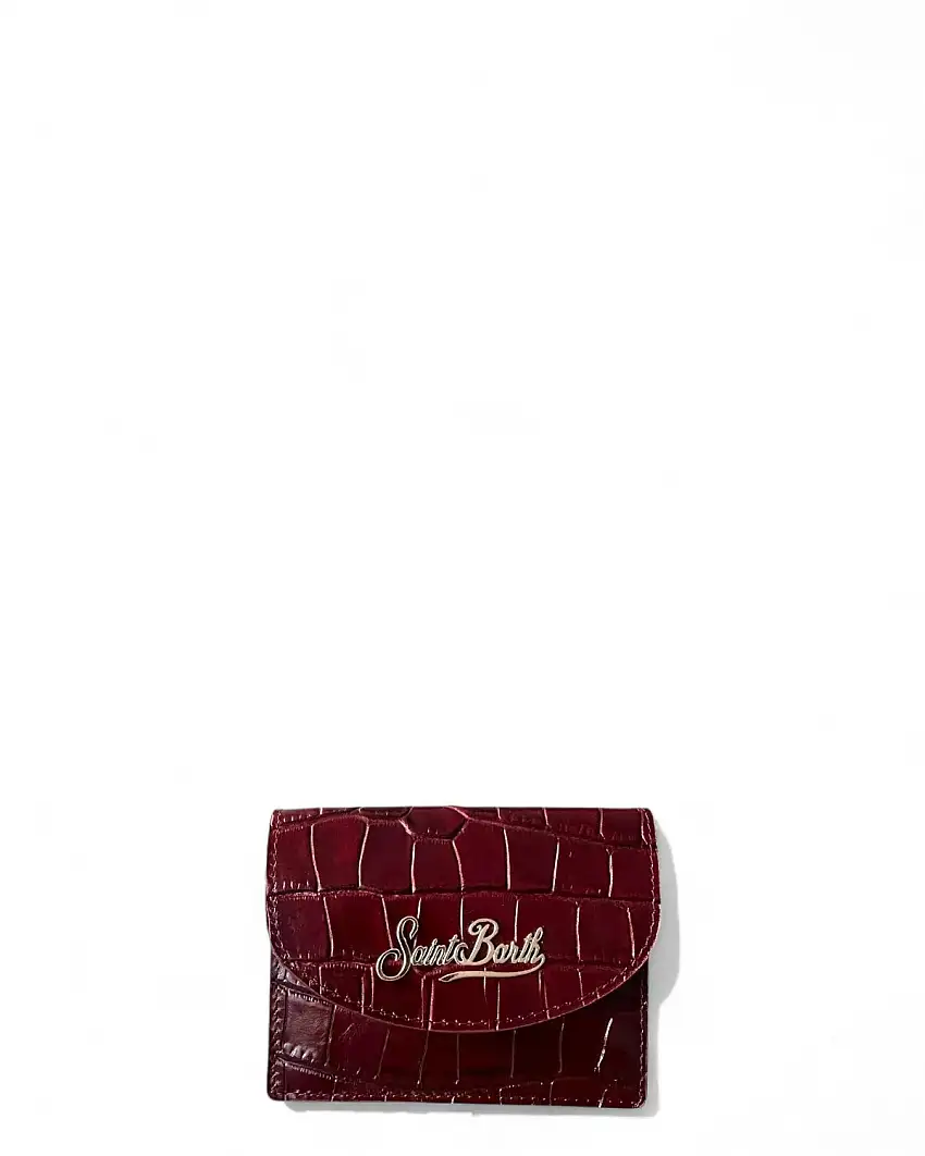 Porta Carte in Pelle Stampa Cocco