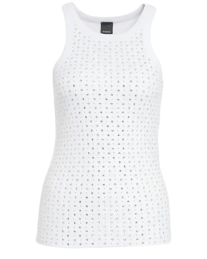 Top Maglia Strass Pinko - Canotta Annita