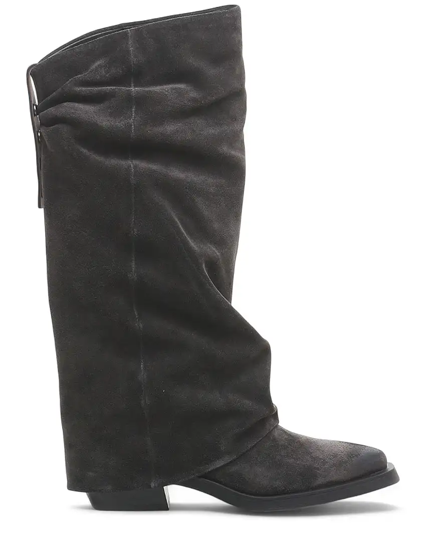 Stivali Camoscio Tacco Largo - Stivale Liam