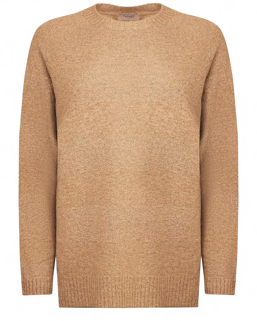 Maglione in Lana e Cashmere con Lurex Twinset