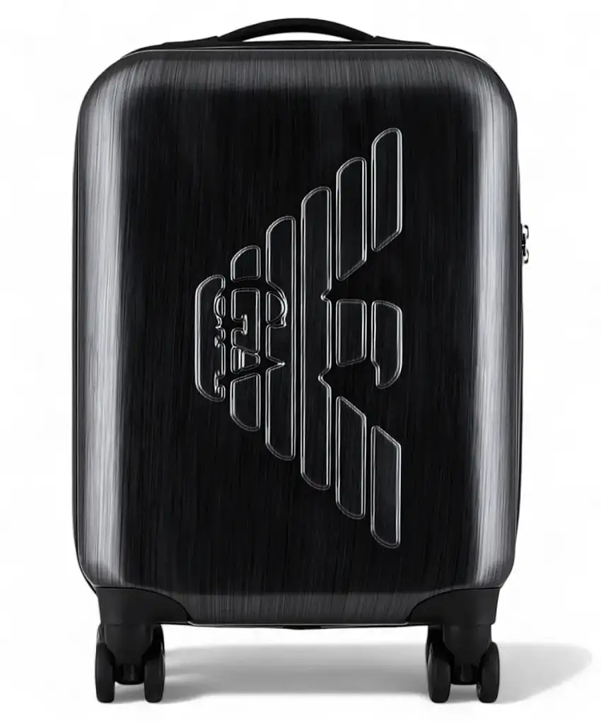 Trolley Cabina Emporio Armani in ABS con Maxi Aquila TSA