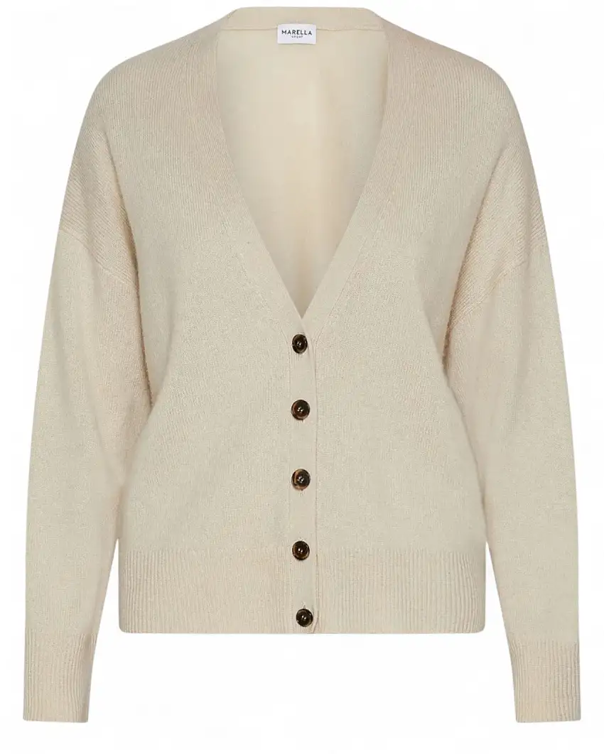 Cardigan in Lana e Cashmere Boxy Fit