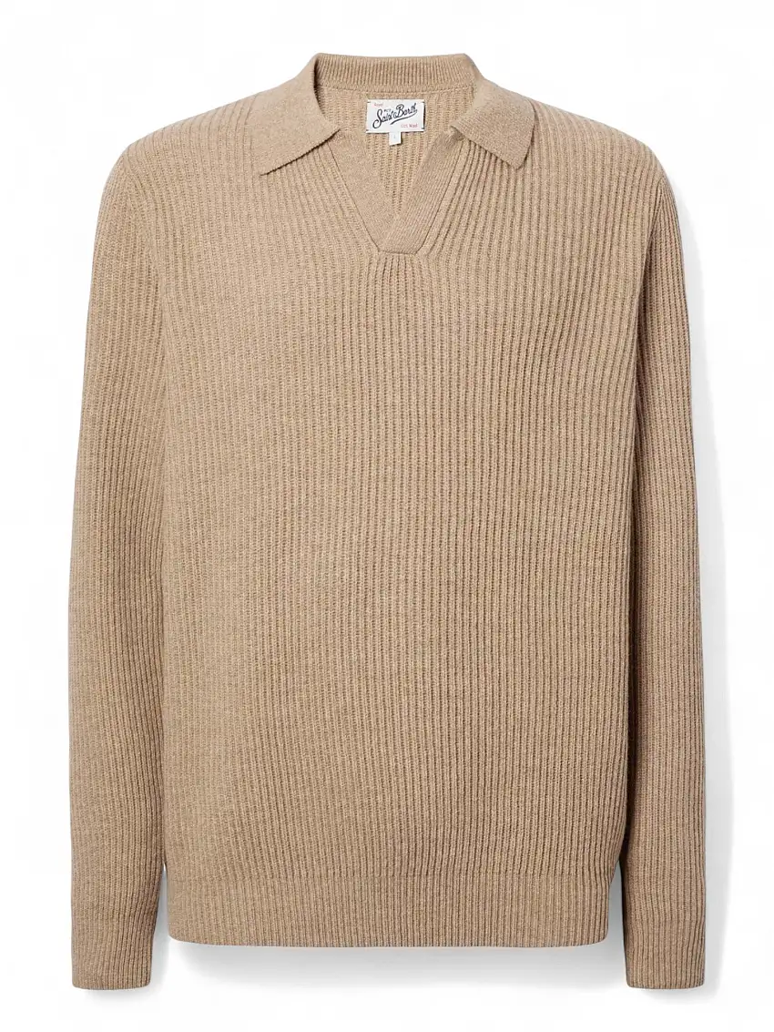 Polo Downing in Lana Merino a Coste Inglesi