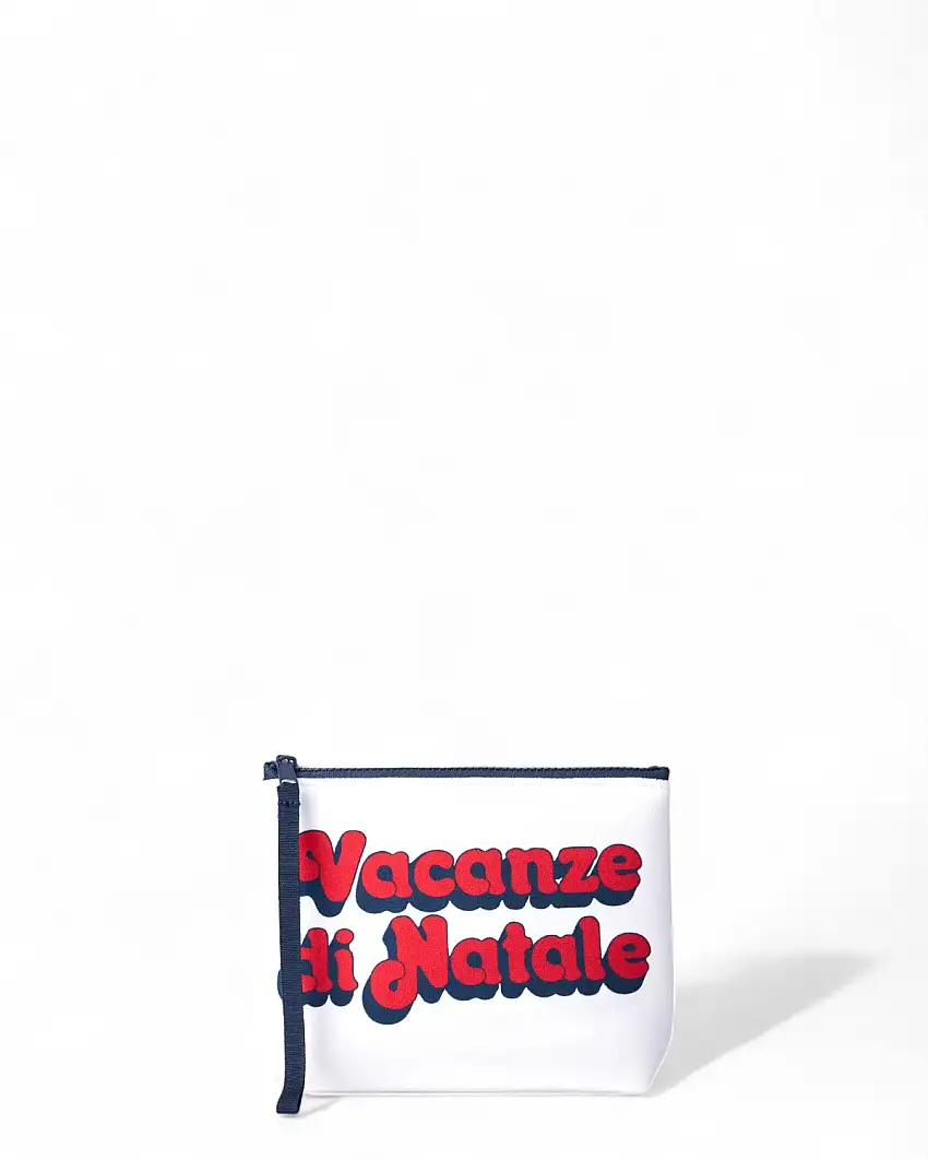 Pochette Aline in Lana con Stampa Vacanze di Natale