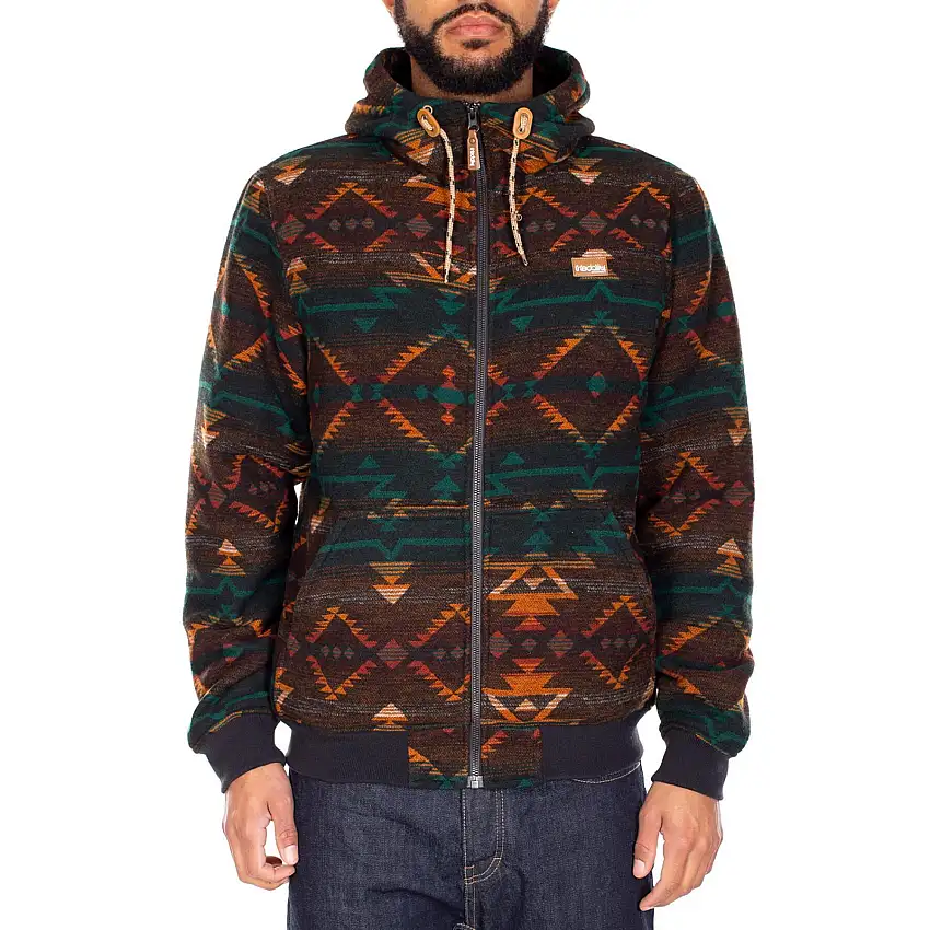 Felpa con cappuccio Iriedaily petrol red