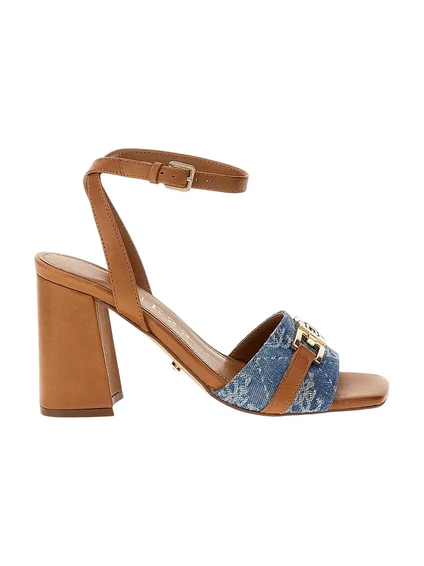 GUESS Women's Sandal GRATO2 FLJGR2 FAL03 BLUE Blue