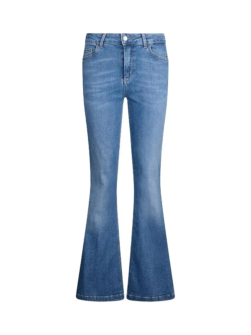 Liu Jo Women's Jeans - Blue flared jeans - Denim