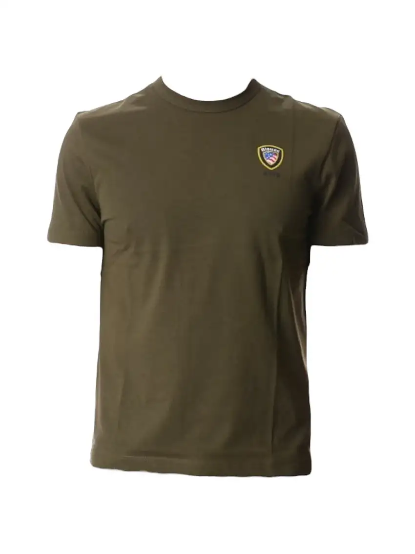BLAUER Men's T-shirt FAXON 25SBLUH02194 004547 647 Green