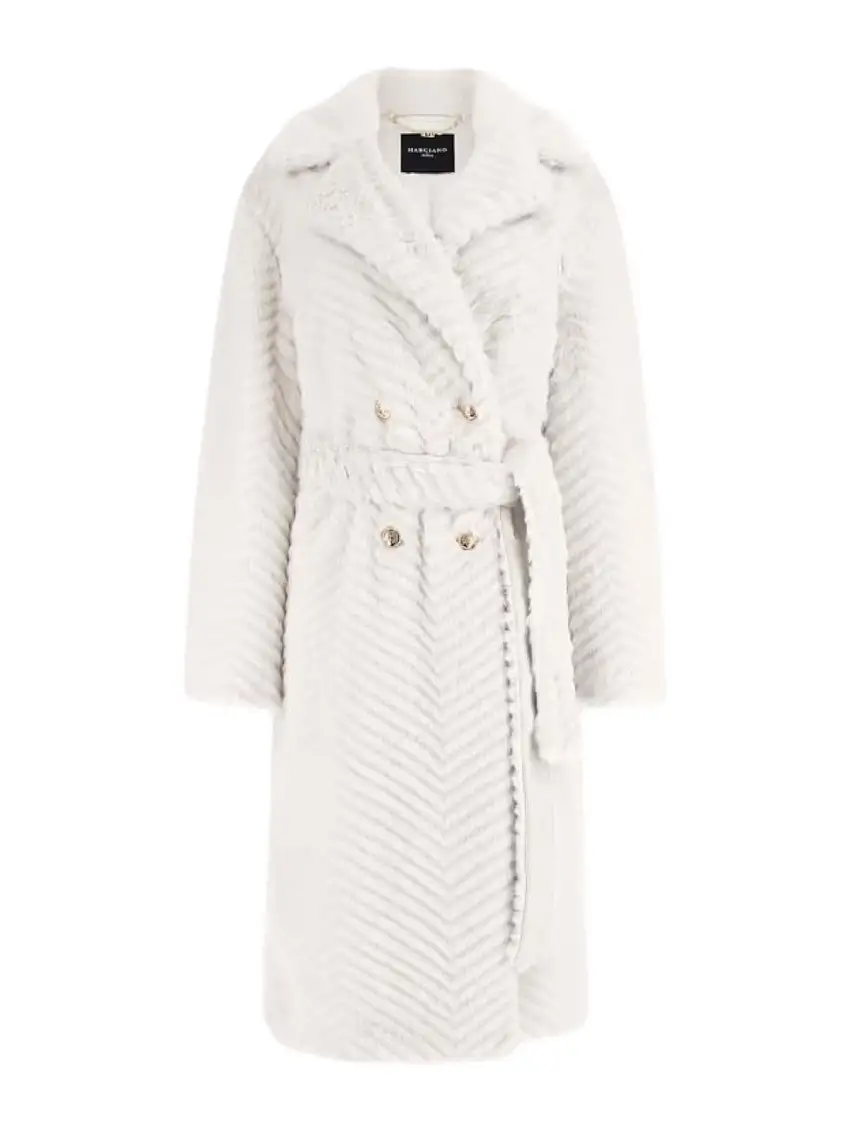 MARCIANO Women's Coat Claire Long Coat Fau 4BGL33 7206A F1AB Beige