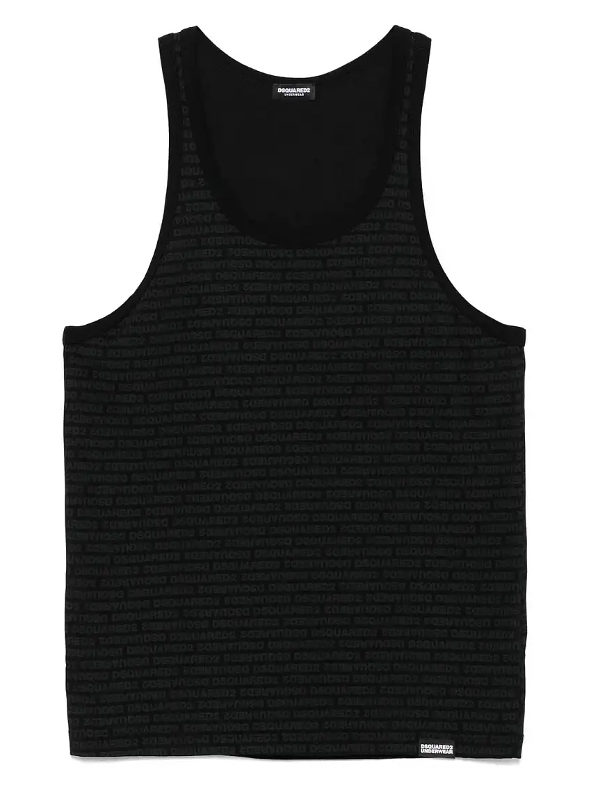 DSQUARED2 Men's Tank Top D9D095510 001 BLACK