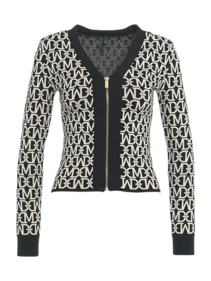 MARCIANO Women's Cardigan Mati Allover Jacquar 4YGR18 5036Z FJ42 Black