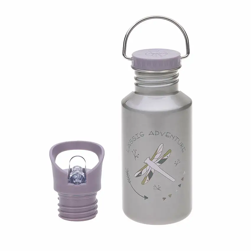 Bottiglia in acciaio inox per bambini Lässig Adventure Libelulle [Misura 500 ml]