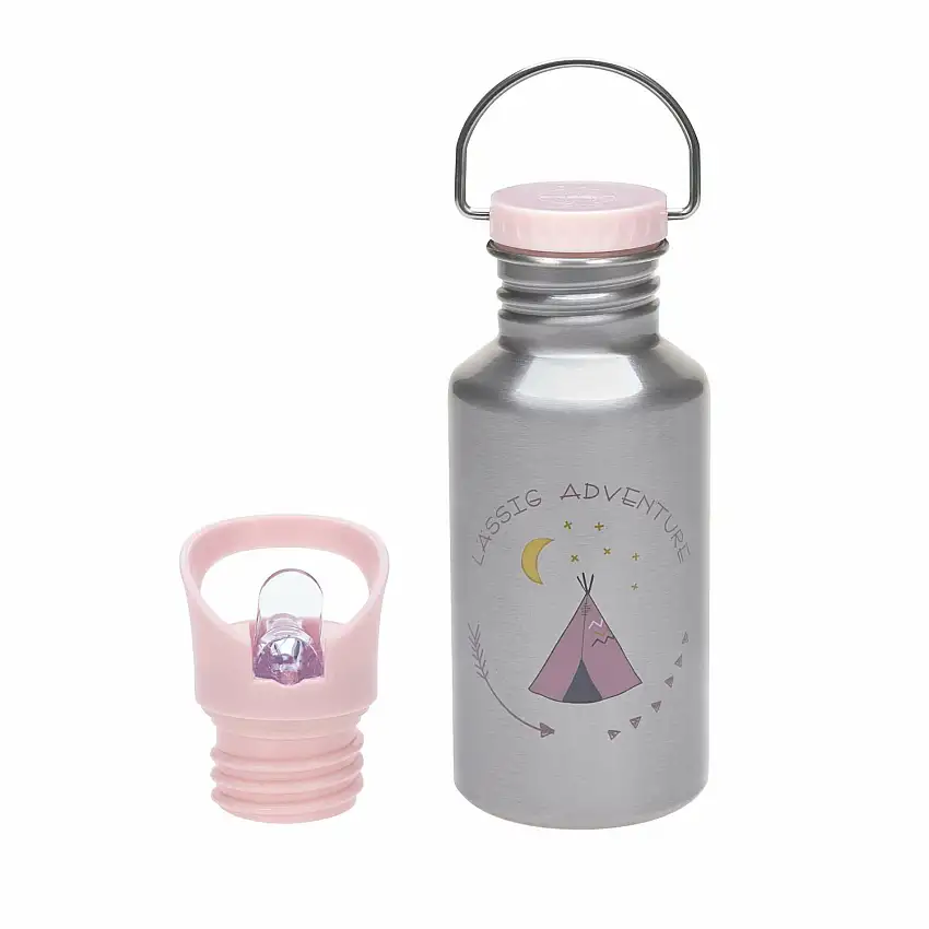 Bottiglia in acciaio inox per bambini Lässig Adventure Tipi [Misura 500 ml]