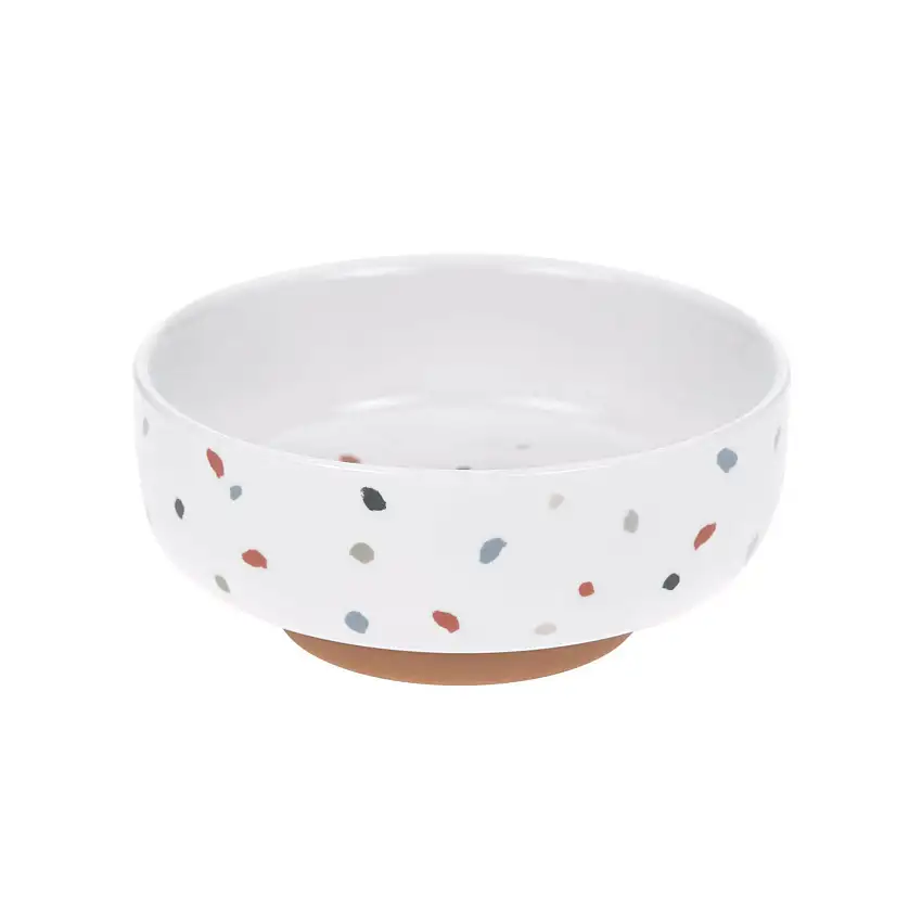 Ciotola per bambini in porcellana e silicone antiscivolo Lässig Tiny Farmer Mouton/Oie